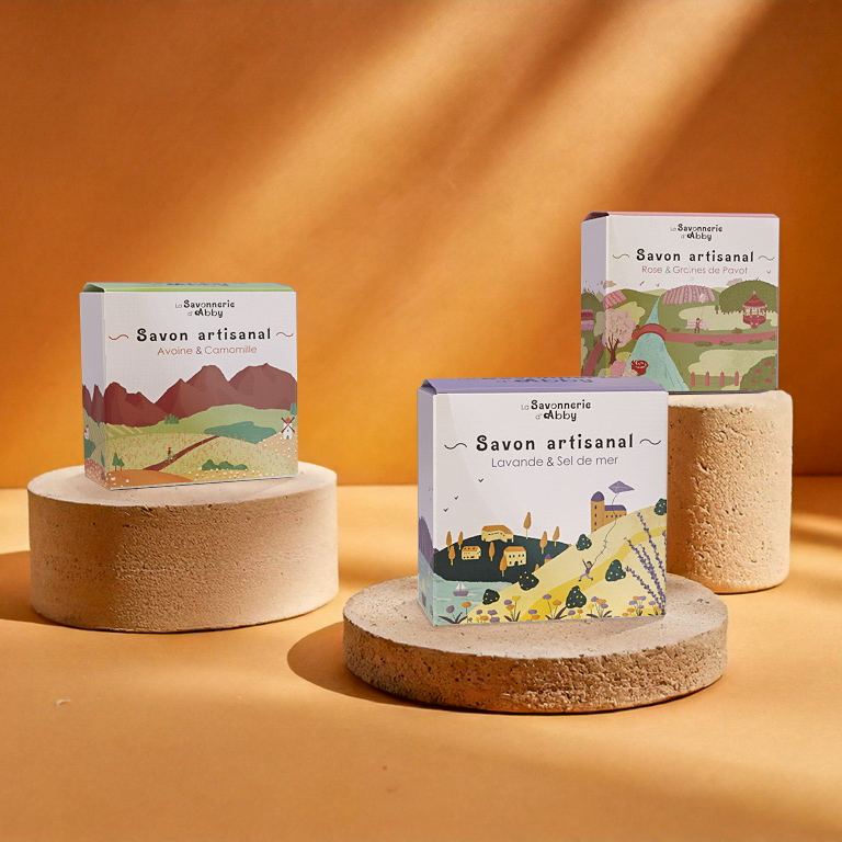 Création du packaging de boites de&nbsp;savon