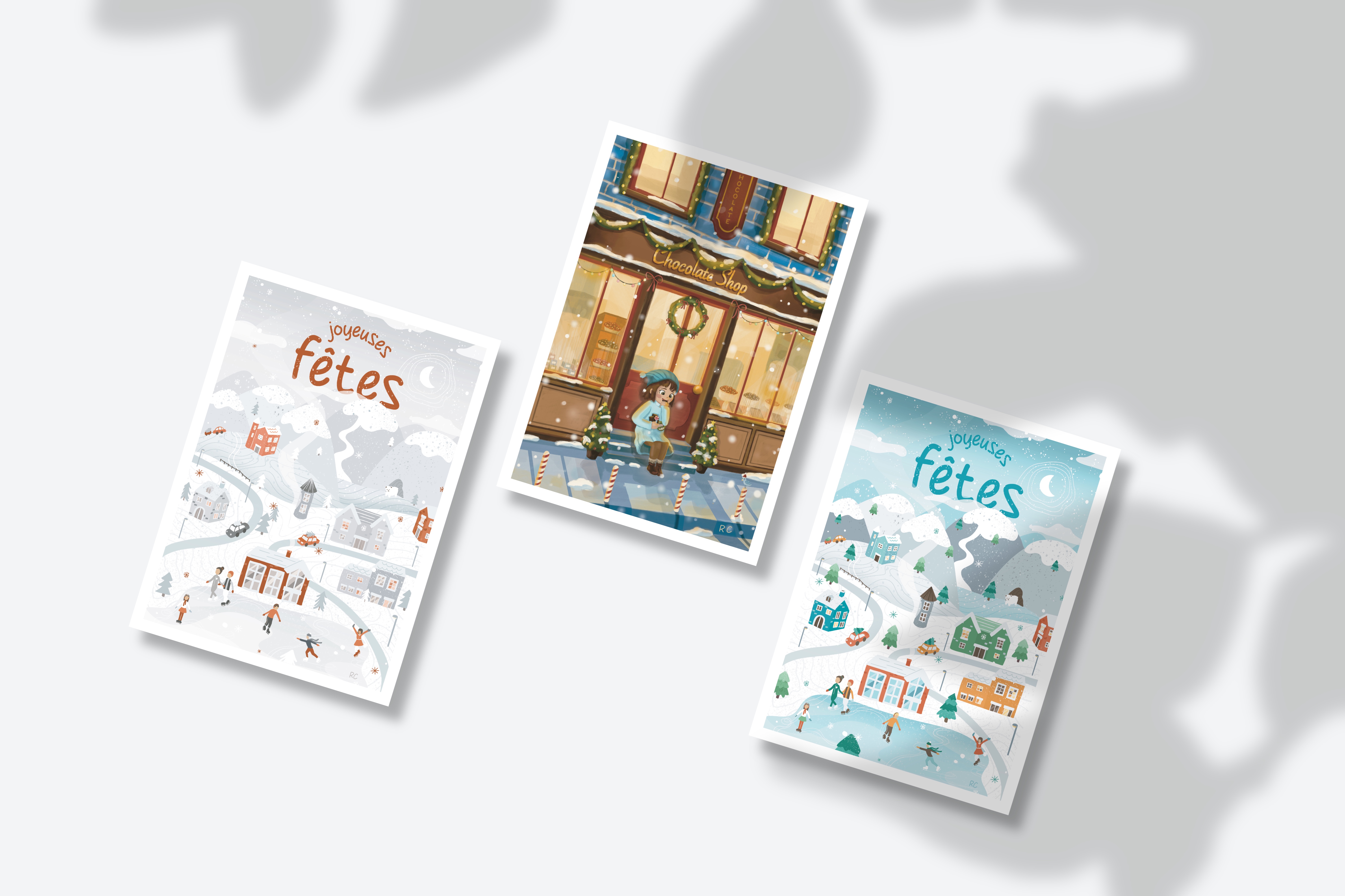 Cartes de Noël - illustrations