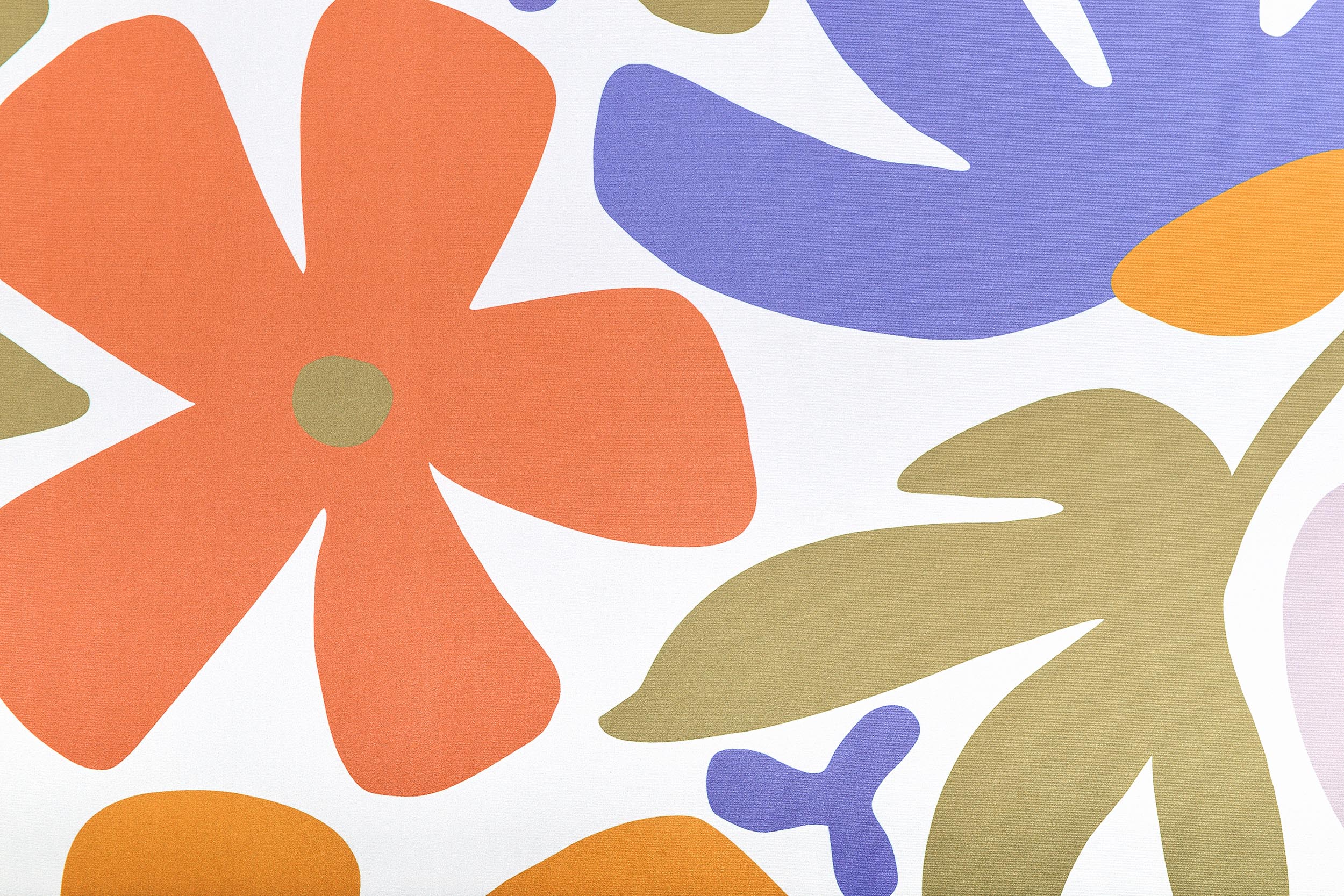 tete de lit illustrée motif fleur tissu