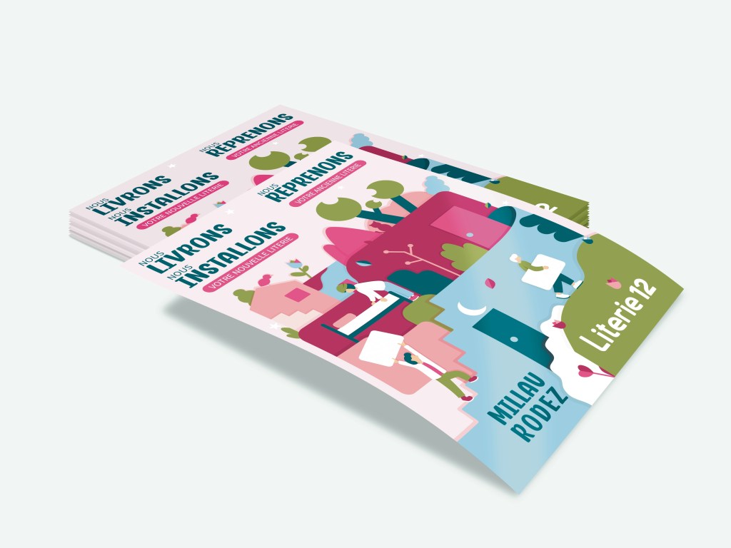 design flyer rodez illustration