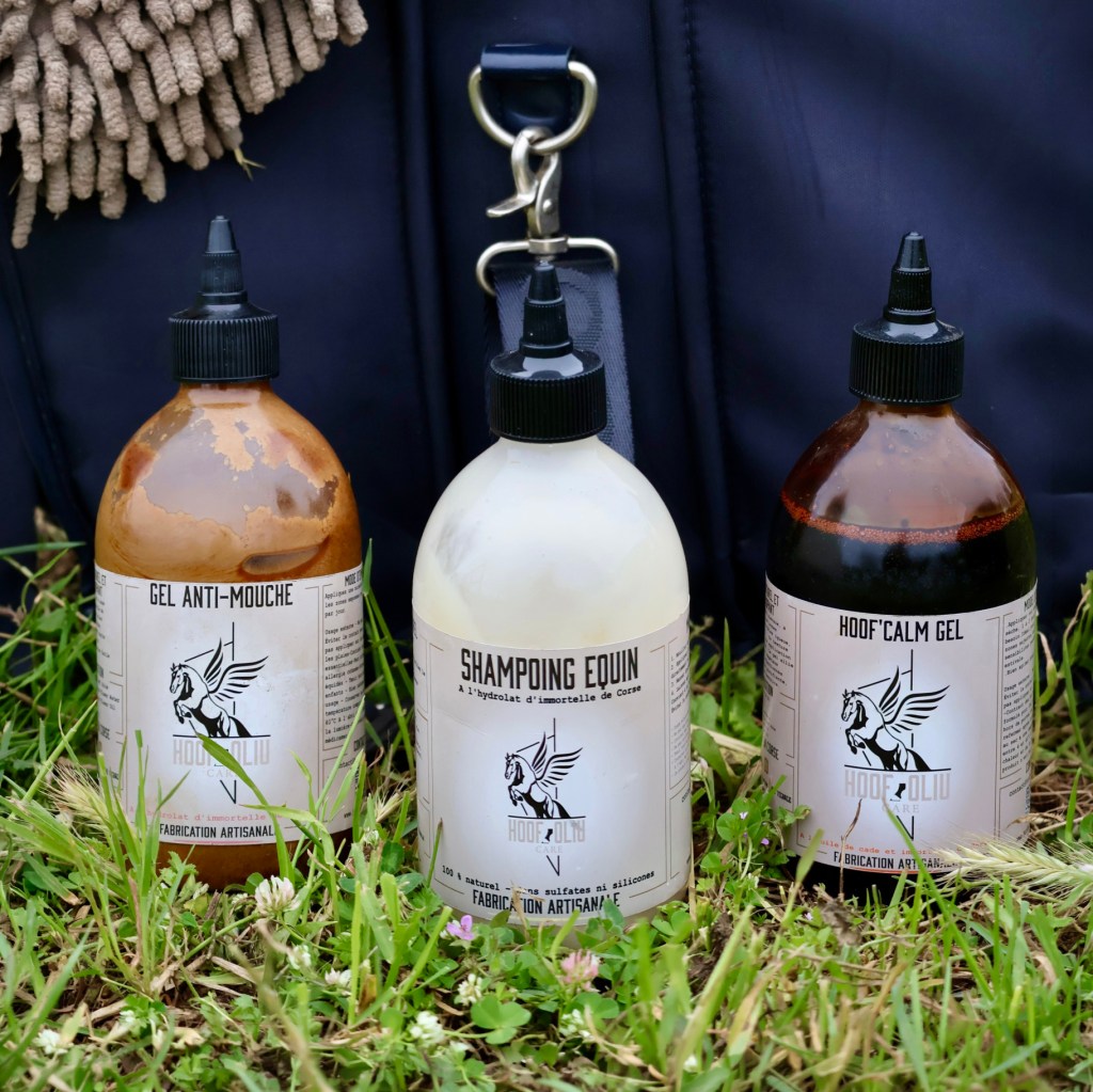 étiquettes produits soins pour chevaux